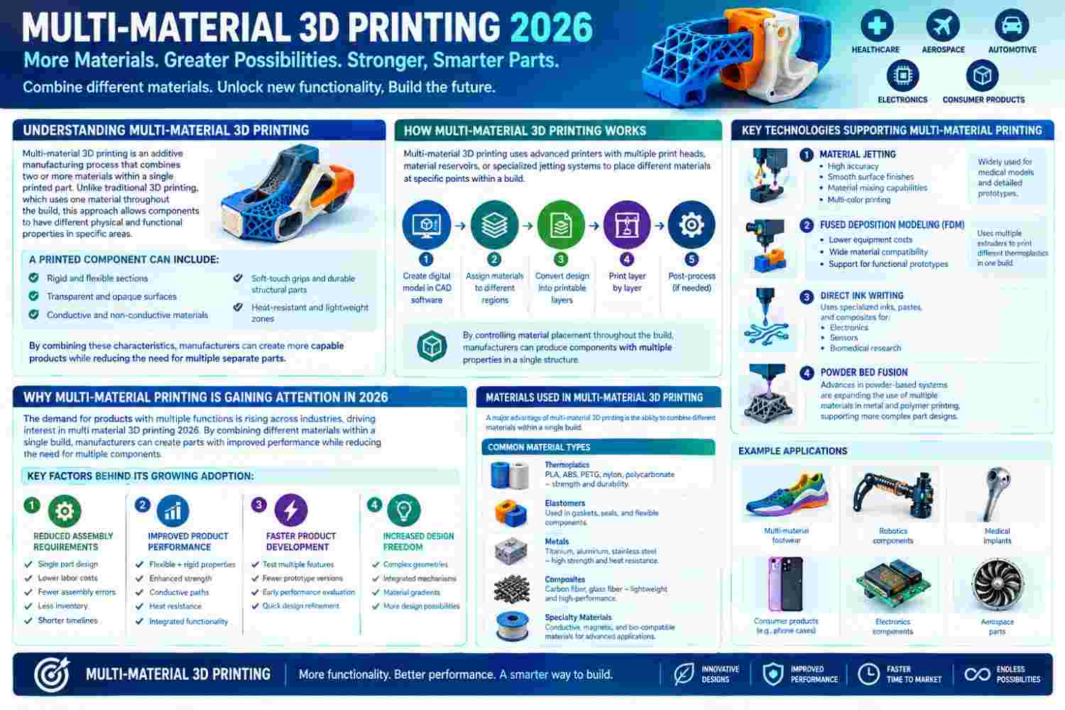 Multi Meterial 3D Printing